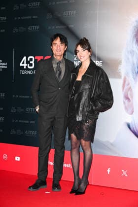 43rd Turin Film Festival 2025, Day 3 - Photocall Find your friends In the photo: Izabel Pakzad, Giulio Base  Copyright: xManuelexMangiarottix xipa-agency.netx xMangiarottix xD avanzox IPA_Agency_IPA68330493