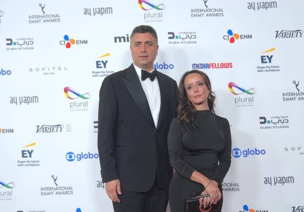 Turkish series Deha wins Telenovela Award at International Emmys NEW YORK, US - NOV 24: Kerem Catay (L) of Deha poses during the 53rd International Emmy Awards Gala at the New York Hilton Midtown on November 24, 2025 in New York City. Selcuk Acar Anadolu New York United States. Editorial use only. Please get in touch for any other usage.  Copyright: x2025xAnadoluxSelcukxAcarx