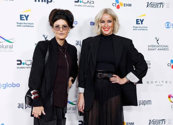 Tania Alexander arrives on the red carpet at the 53rd International Emmy Awards at New York Hilton Midtown in New York City on Monday, November 24, 2025.  NYP20251124221 JohnxAngelillo