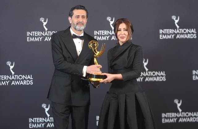 Gaza-focused productions win awards at International Emmys NEW YORK, US - NOV 24: Algerian journalist Fairouz Ziani (R) and Palestinian journalist Asef Hamidi (L) pose in the press room with The News award for Gaza, Search for Life during the 53rd International Emmy Awards Gala on Monday night, on November 24, 2025, in New York City, United States. Two productions highlighting the humanitarian crisis in Gaza were honored at this year’s International Emmy Awards. In the Current Affairs category, the UK production Dispatches: Kill Zone: Inside Gaza won first place, while in the News category, Qatar-based Gaza, Search for Life received the award. Both works were praised by the jury for powerfully portraying the hardships faced by civil Copyright: x2025xAnadoluxSelcukxAcarx