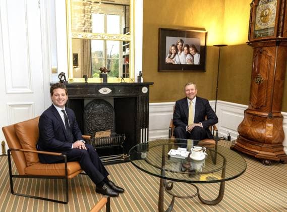 Den Haag, The Netherlands, 2025-11-25 08:55:54 THE HAGUE, 25-11-2025, Huis ten Bosh Palace. Introductory meeting between King Willem Alexander and the new Chairman of the House of Representatives, VVD member Thom van Campen. PHOTO: NLBeeld POOL Albert Nieboer Credit: NL Beeld Patrick van Emst  Copyright: xx x