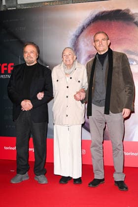 43 Turin Film Festival 2025, Day 4 - Photocall Vanessa Redgrave Star of the Mole In the photo: Vanessa Redgrave, Franco Nero, Carlo Gabriel Nero  Copyright: xManuelexMangiarottix xipa-agency.netx xDxAvanzo Mangiarottix IPA_Agency_IPA68362015