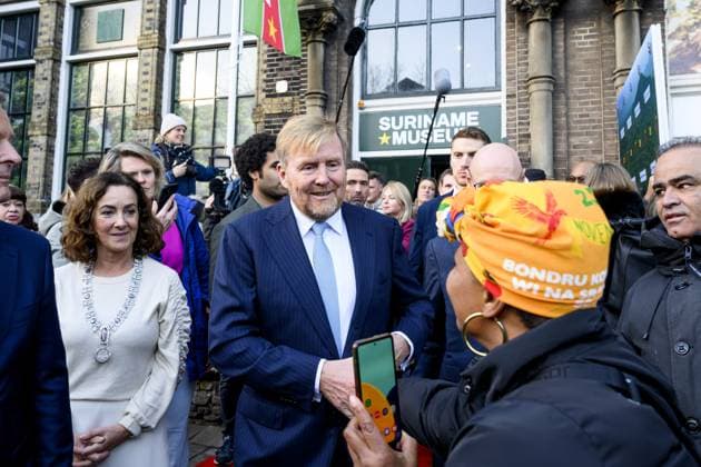 Amsterdam, The Netherlands, 2025-11-25 14:59:26 AMSTERDAM, 25-11-2025, Suriname Museum. King Willem-Alexander opens the Suriname Museum in Amsterdam on the 50th anniversary of the Republic of Suriname. The Suriname Museum is an initiative of the Our Suriname Association, which aims to bring together knowledge about Suriname s history, society, and culture in a central location. PHOTO: NLBeeld Patrick van Emst Credit: NL Beeld Patrick van Emst  Copyright: xx x