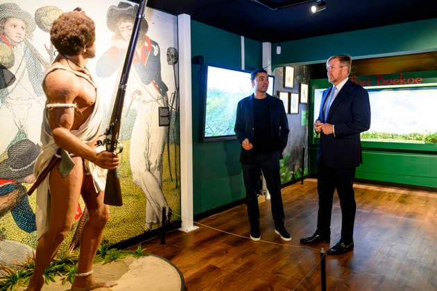 25-11-2025 Amsterdam King Willem-Alexander attend the opening of the Suriname Museum in Amsterdam, marking the fiftieth anniversary of the Republic of Suriname. Â  Copyright: xPPEx