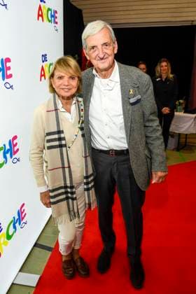 ABB Dieter Hermann with wife Uschi Glas Couple Actress as guests at the celebration of 30 years of Die Arche on 25 11 2025 in Berlin The association Die Arche Christliches Kinder und Jugendwerk e V the association was founded in 1995 in Berlin Hellersdorf, which is committed to combating child poverty in Germany Berlin Germany