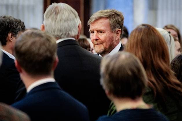 AMSTERDAM King Willem-Alexander during the presentation of the Erasmus Prize to American philosopher and science historian Donna Haraway at the Royal Palace. The theme of this year s prize is the science of what unites us. ANP RAMON VAN FLYMEN netherlands out - belgium out  Copyright: xx x543047928x originalFilename: 543047928.jpg