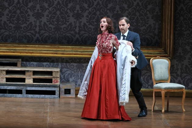 25 11 2025, Fedora, Vida Miknevi i t as Princess Fedora Romazov, Deutsche Oper Berlin, Berlin, premiere on 27 11 2025, directed by Christof Loy, Berlin Germany, Germany