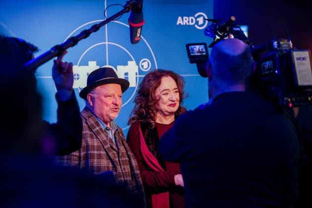 Premiere Münster Tatort Press event for the premiere of the new Münster Tatort Die Erfindung des Rades The broadcast is on December 7 on ARD and the ARD Mediathek Axel Prahl, as Chief Inspector Frank Thiel and Mechthild Großmann, as Wilhelmine Klemm Münster, North Rhine-Westphalia, DEU, Germany, 25 11 2025