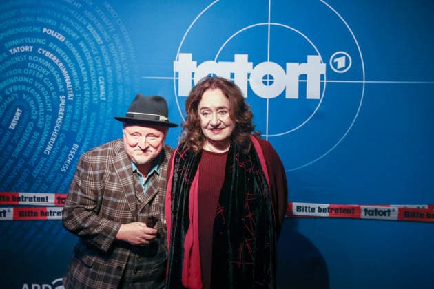 Premiere Münster Tatort Press event for the premiere of the new Münster Tatort Die Erfindung des Rades The broadcast is on December 7 on ARD and the ARD Mediathek Axel Prahl, as Frank Thiel and Mechthild Großmann, as Wilhelmine Klemm Thiel Münster, North Rhine-Westphalia, DEU, Germany, 25 11 2025