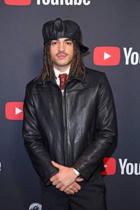 Badchieff Shivan Darouiche on the red carpet at the YOUTUBE MUSIC AWARD DINNER at Grill Royal in Berlin on 25 11 2025