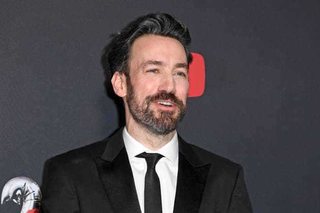 Jan Koeppen on the red carpet at the YOUTUBE MUSIC AWARD DINNER at Grill Royal in Berlin on 25 11 2025