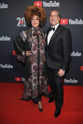 Mousse T with girlfriend Khadra Sufi on the red carpet at the YOUTUBE MUSIC AWARD DINNER at Grill Royal in Berlin on 25 11 2025