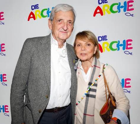 Dieter Hermann with his wife Uschi Glas at the celebration of 30 years of Die Arche in Berlin