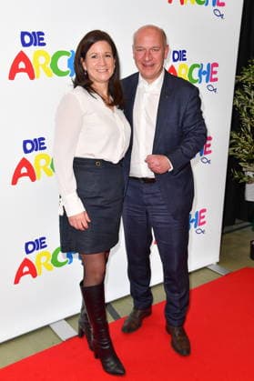 Anniversary celebration 30 years of Die ARCHE Katharina Günther Wünsch Senator for Education, Youth and Family of the State of Berlin and Kai Wegner Governing Mayor of Berlin at the anniversary celebration 30 years of Die ARCHE in Berlin 25 11 2025 Copyright: xEventpressxBerndtx