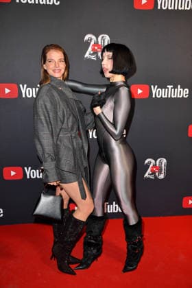 Yvonne Catterfeld and Domiziana at the YouTube Music Award Dinner at the Grill Royal restaurant in Berlin 25 11 2025