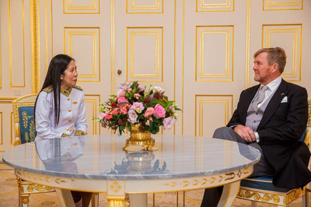 26-11-2025 Palace King Willem-Alexander during the credentials (geloofsbrieven) of the Ambassador of the Kingdom of Cambodia, Her Excellency S. Kimsour, at palace Noordeinde in The Hague. Â  Copyright: xPPEx