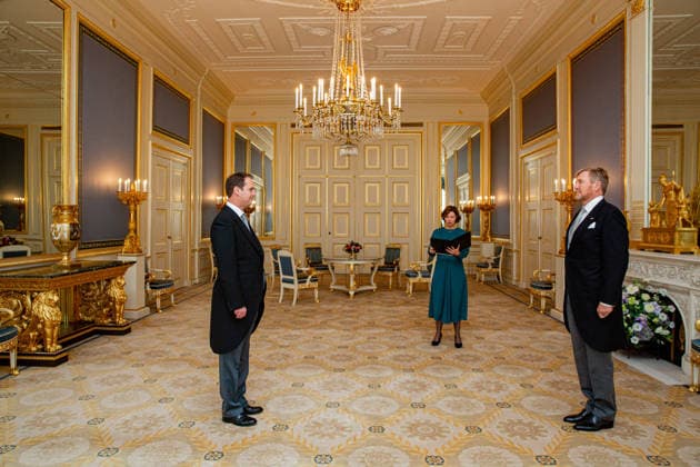 26-11-2025 Palace King Willem-Alexander during a meeting with mr. A.J. van Doesum raadsheer in de belastingkamer van de Hoge Raad der Nederlanden at palace Noordeinde in The Hague. Â  Copyright: xPPEx