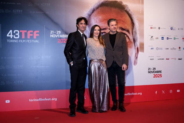 43rd Torino Film Festival 2025 - Day 6 in Italy, 26 November 2025 Giulio Base, Emanuela Rossi and Edoardo Pesce attend during the 43rd Torino Film Festival 2026 on November 26, 2025 in Turin, Italy., Credit:Davide Di Lalla - Unicode Images Avalon Italy, Turin, Museum of Radio and Television,  Copyright: xDavidexDixLallax-xUnicodexImagesx xAvalonx 1054752796