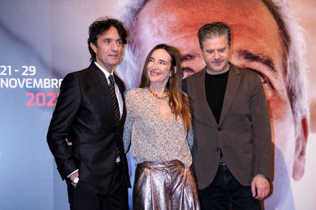 43rd Torino Film Festival 2025 - Day 6 in Italy, 26 November 2025 Giulio Base, Emanuela Rossi and Edoardo Pesce attend during the 43rd Torino Film Festival 2026 on November 26, 2025 in Turin, Italy., Credit:Davide Di Lalla - Unicode Images Avalon Italy, Turin, Museum of Radio and Television,  Copyright: xDavidexDixLallax-xUnicodexImagesx xAvalonx 1054752800