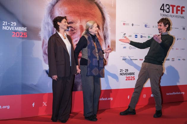 43rd Torino Film Festival 2025 - Day 6 in Italy, 26 November 2025 (L to R) Celeste Casciaro, Dominique Sanda and Edoardo Winspeare attend during the 43rd Torino Film Festival 2026 on November 26, 2025 in Turin, Italy., Credit:Davide Di Lalla - Unicode Images Avalon Italy, Turin, Museum of Radio and Television,  Copyright: xDavidexDixLallax-xUnicodexImagesx xAvalonx 1054752863
