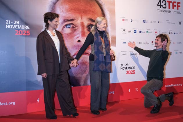 43rd Torino Film Festival 2025 - Day 6 in Italy, 26 November 2025 (L to R) Celeste Casciaro, Dominique Sanda and Edoardo Winspeare attend during the 43rd Torino Film Festival 2026 on November 26, 2025 in Turin, Italy., Credit:Davide Di Lalla - Unicode Images Avalon Italy, Turin, Museum of Radio and Television,  Copyright: xDavidexDixLallax-xUnicodexImagesx xAvalonx 1054752867