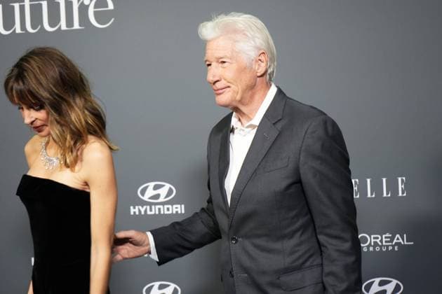 Richard Gere and Alejandra Silva at photocall for Elle x Future and Elle Eco awards in Madrid on Wednesday, 26 November 2025 Cordon Press 