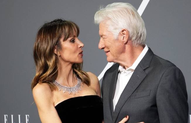 Richard Gere and Alejandra Silva at photocall for Elle x Future and Elle Eco awards in Madrid on Wednesday, 26 November 2025 Cordon Press 