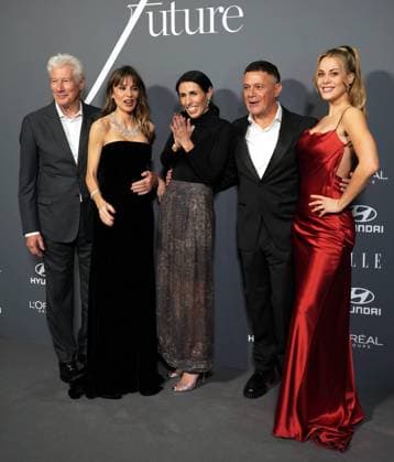 Richard Gere and Alejandra Silva And Alejandro Sanz And Candela Marquez at photocall for Elle x Future and Elle Eco awards in Madrid on Wednesday, 26 November 2025 Cordon Press 