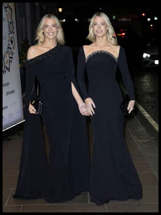 . 26 11 2025. London, United Kingdom. Lady Amelia and Lady Eliza Spencer arriving at the Tusk Conservation Awards in London.  xStephenxLockx xi-Imagesx IIM-26413-0018