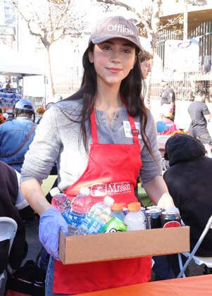 26 November 2025 - Los Angeles, California - Cailey Cowan. 2025 Thanks & Giving On Skid Row held at Los Angeles Mission. Photo Copyright: xAdMediax