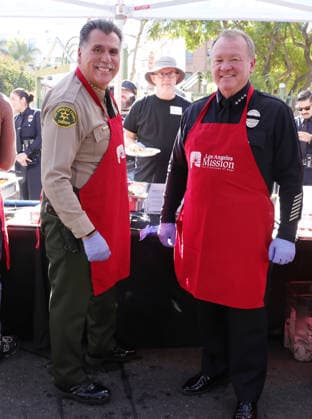26 November 2025 - Los Angeles, California - Sheriff Robert G. Luna, ief of the Los Angeles Police Department Jim McDonnell . 2025 Thanks & Giving On Skid Row held at Los Angeles Mission. Photo Copyright: xAdMediax