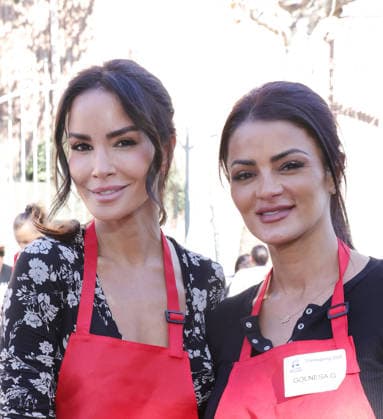 26 November 2025 - Los Angeles, California - Tanin Nikpey, Golnesa Gharachedaghi,. 2025 Thanks & Giving On Skid Row held at Los Angeles Mission. Photo Copyright: xAdMediax