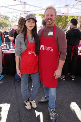 26 November 2025 - Los Angeles, California - Cailey Cowan, Ian Ziering,. 2025 Thanks & Giving On Skid Row held at Los Angeles Mission. Photo Copyright: xAdMediax
