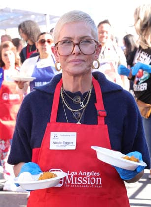 26 November 2025 - Los Angeles, California - Nicole Eggert,. 2025 Thanks & Giving On Skid Row held at Los Angeles Mission. Photo Copyright: xAdMediax