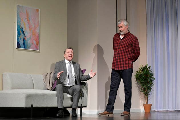 Jens Krause and Daniel Morgenroth at the photo rehearsal for the play Der Neurosen Kavalier at the Schlosspark Theater Berlin, 26 11 2025 Foto:xM.xBehrensx xFuturexImagex neurosenkavalier_5137