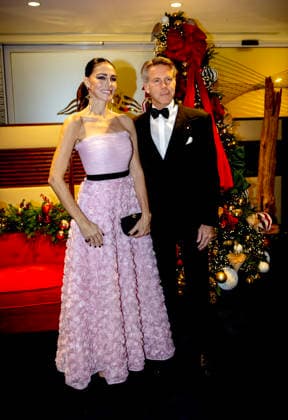 26-11-2025 Monaco Prince Emanuele Filiberto, Duke of Savoy, with Adriana Abascal during a gala for the Princess Grace hospital of Monaco. at the Yacht Club de Monaco. The proceeds of the evening will be donated to Oeuvre de Soeur Marie Association of Monaco for the purchase of medical equipment for the Princess Grace hospital of Monaco. Â  Copyright: xPPEx