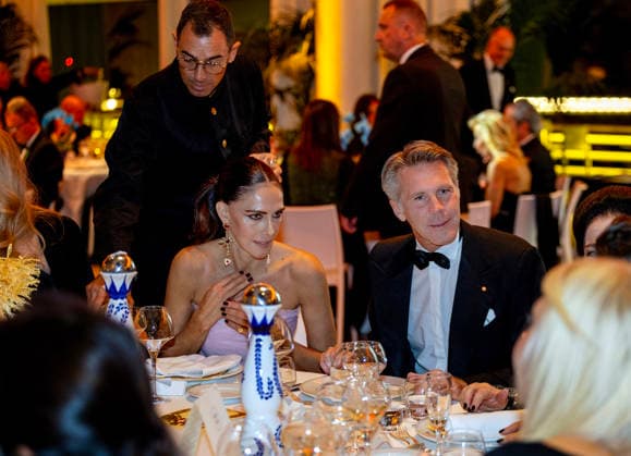 26-11-2025 Monaco Prince Emanuele Filiberto, Duke of Savoy, with Adriana Abascal during a gala for the Princess Grace hospital of Monaco. at the Yacht Club de Monaco. The proceeds of the evening will be donated to Oeuvre de Soeur Marie Association of Monaco for the purchase of medical equipment for the Princess Grace hospital of Monaco. Â  Copyright: xPPEx