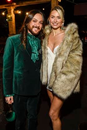 Berlin abb Lena Gercke Model hostess with Riccardo Simonetti at the Magical Christmas Ball of LeGer by Lena Gercke at Claerchens Ballhaus Berlin on 26 11 2025 Berlin Germany