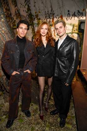 Berlin abb Bene Schulz, guest and Luis Freitag as guests at the Magical Christmas Ball by LeGer by Lena Gercke at Claerchens Ballhaus Berlin on 26 11 2025 Berlin Germany