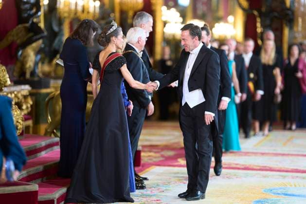 Spanish King Felipe VI and Queen Letizia with Frank Walter Steinmeier and Elke Budenbender during a gala dinner at RoyalPalace due to the official trip of Germany Republic President to Spain in Madrid on Wednesday, 26 November 2025. Cordon Press
