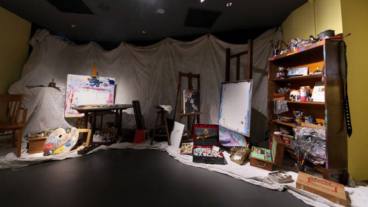 Artwork by actor Johnny Depp displayed during his exhibition A Bunch of Stuff -Tokyo in Tokyo, Japan on Thursday, November 27, 2025. His art exhibition will open November 28 to May 6, 2026.  TKP2025112701 KEIZOxMORI