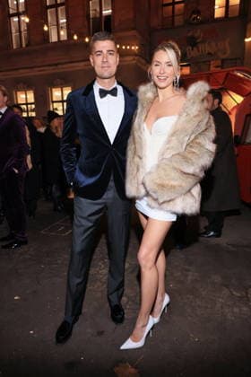 26 11 2025, Dustin Schöne and Lena Gercke as guests at the Magical Christmas Ball by LeGer by Lena Gercke, Clärchens Ballhaus, Berlin, Berlin