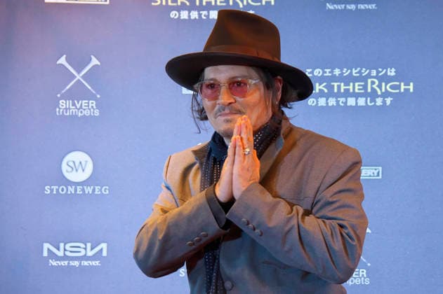 Johnny Depp at a press conference for his exhibition A Bunch of Stuff Tokyo at NEWoMan Takanawa Tokyo, 27 11 2025 Foto:xK.xNarax xFuturexImagex depp_5108