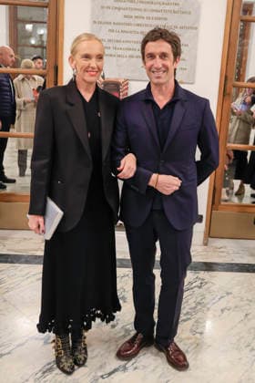 November 27, 2025, Rome, Rome, ITALIA: The Teatro dell Opera season opens with the premiere of Lohengrin. Pictured are Toni Collette and Benjamin Pech. Rome, Italy 27 November 2025 Rome ITALIA  - ZUMAa289 20251127_zia_a289_062 Copyright: xRichardxDexLucax