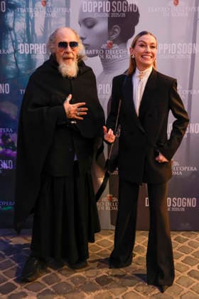 November 27, 2025, Rome, Rome, ITALIA: The Teatro dell Opera season opens with the premiere of Lohengrin. Pictured are Roberto D Agostino and Eleonora Abbagnato. Rome, Italy 27 November 2025 Rome ITALIA  - ZUMAa289 20251127_zia_a289_077 Copyright: xRichardxDexLucax
