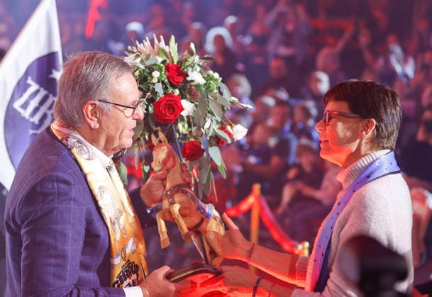 Rust, Germany November 27, 2025 Preview of the Monte Carlo Circus Festival meets Europa Park in the presence of H S H Princess Stephanie of Monaco and Roland Mack Europa Park Preview of the Monte Carlo Circus Festival meets Europa Park in the presence of H S H Princess Stephanie of Monaco