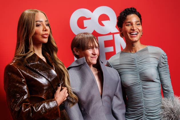 Award 27 GQ Men of the Year Award 2025 Munroe Bergdorf, Manuela Hainz and Indya Moore at the 27 GQ Men of the Year Award at the Metropol on 27 11 2025 inBerlin Copyright: xEventpressxKochanx