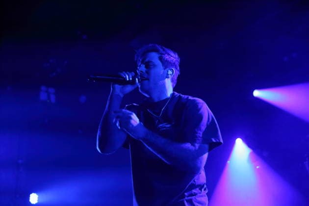 James Deberg from the band Thousand Below at a concert as support for Adept at Astra Kulturhaus in Berlin, November 27, 2025 Thousand Below concert Berlin