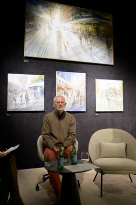 Kerdalo French artist Laurent Parcelier, born 1962 in Chamalieres at the Artistalk in the gallery Cavatina Art Concept, Munich on 27 11 2025