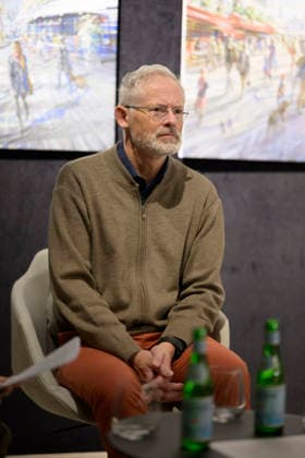 Kerdalo French artist Laurent Parcelier, born 1962 in Chamalieres at the Artistalk in the gallery Cavatina Art Concept, Munich on 27 11 2025